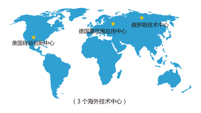 3个海外技术中心